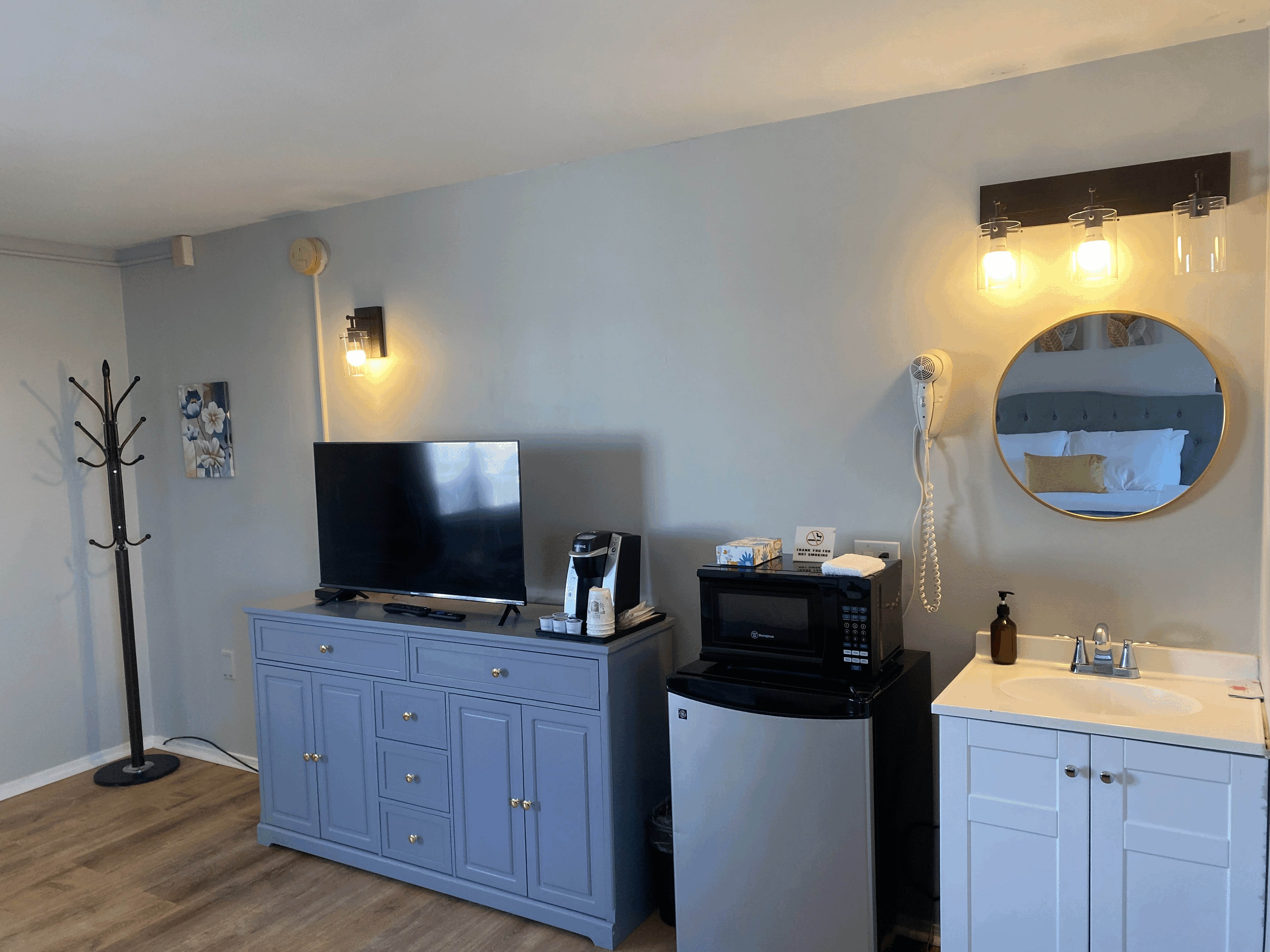 Motel room near Hampton Beach NH on the second floor